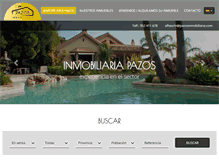 Tablet Screenshot of pazosinmobiliaria.com